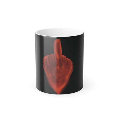 11 oz Color Morphing Mug - The Flaming Finger
